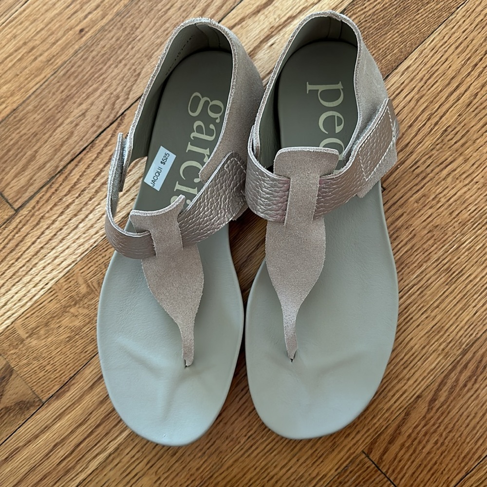 NWT - Pedro Garcia Jacqui Sandal Seasalt/white gold Sz 38.5 - Picture 4 of 8